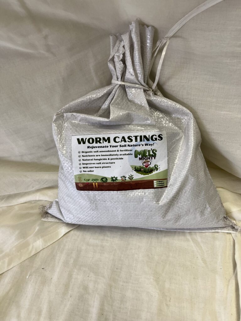 Castings contain 7 times more in phosphates; 5 times more in nitrogen; 11 times more in potash than average lawn soil.